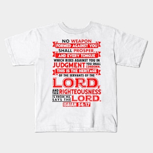 Isaiah 54:17 Kids T-Shirt